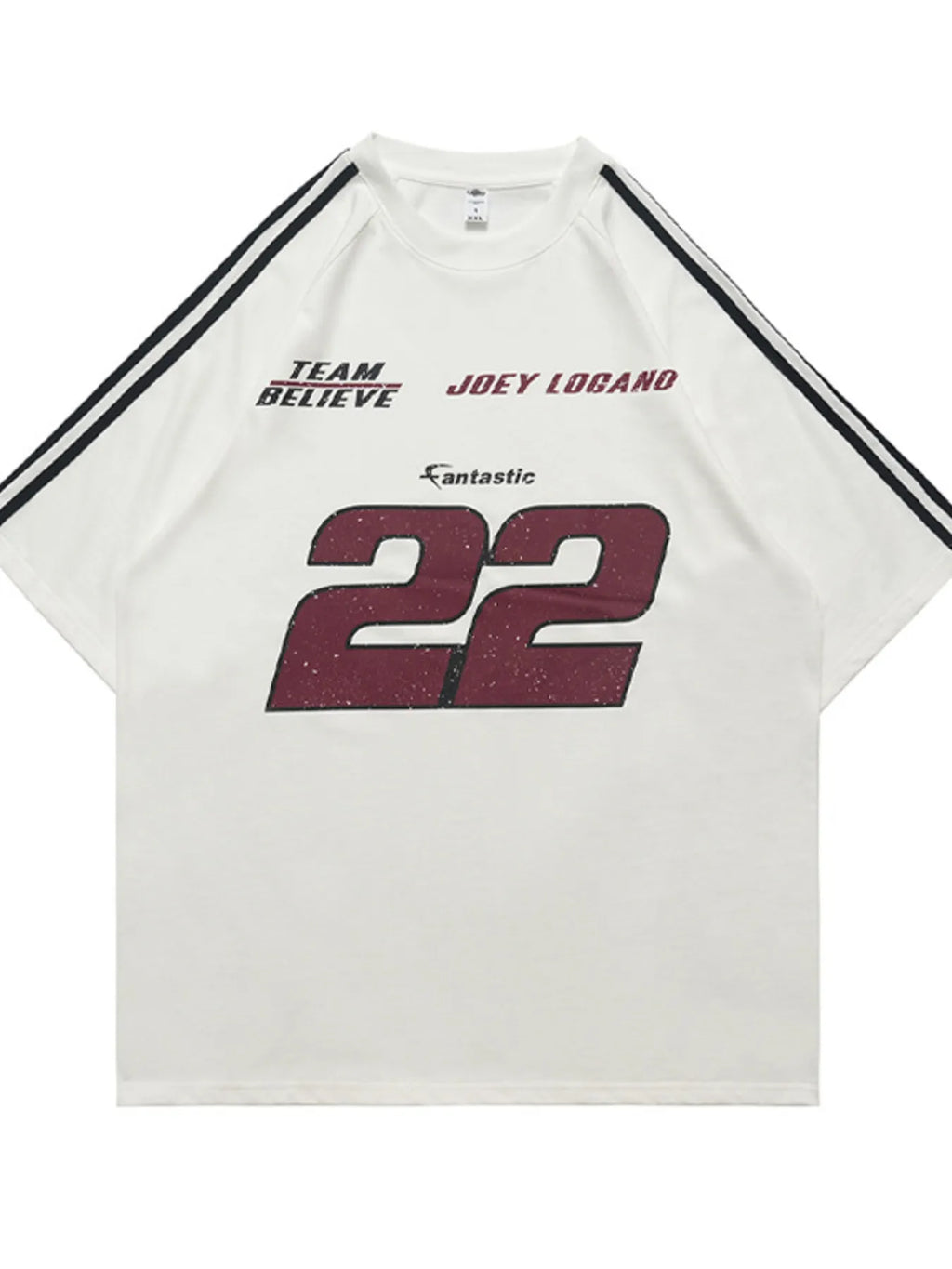 Men's Number Round Neck Short Sleeve T-Shirt