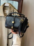 Leather Top Handle Crossbody Bag