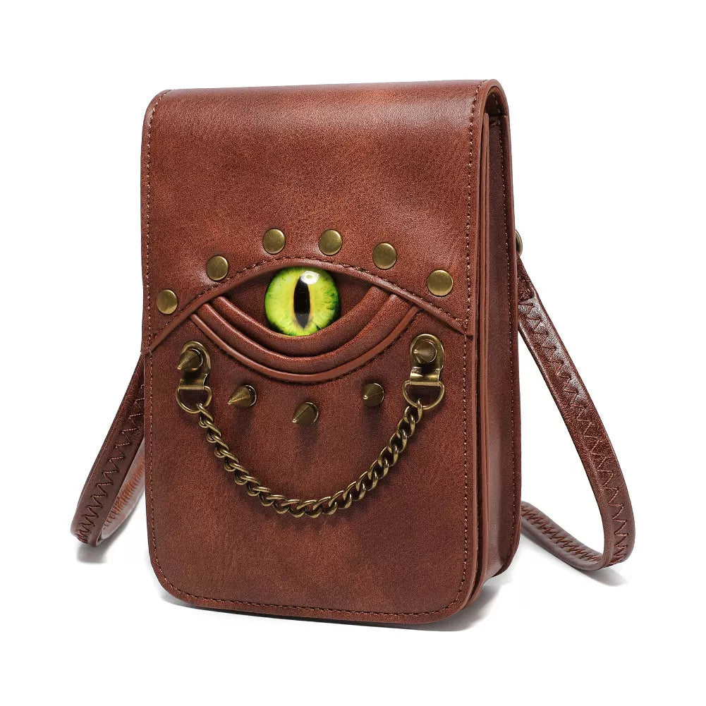 Steampunk Eye Decor Crossbody Bag