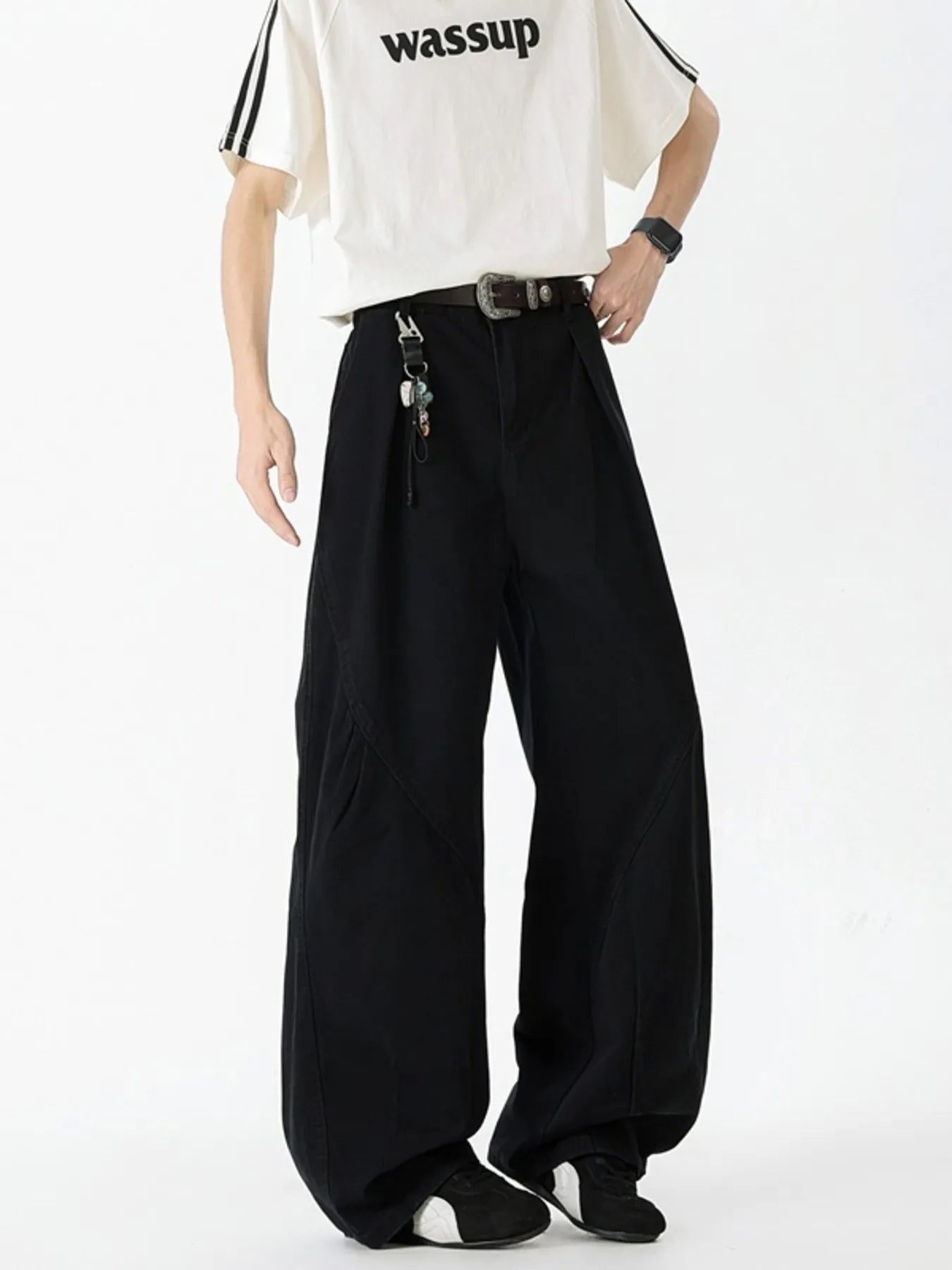 Men's Full Size Wide Leg Jeans Plus Size