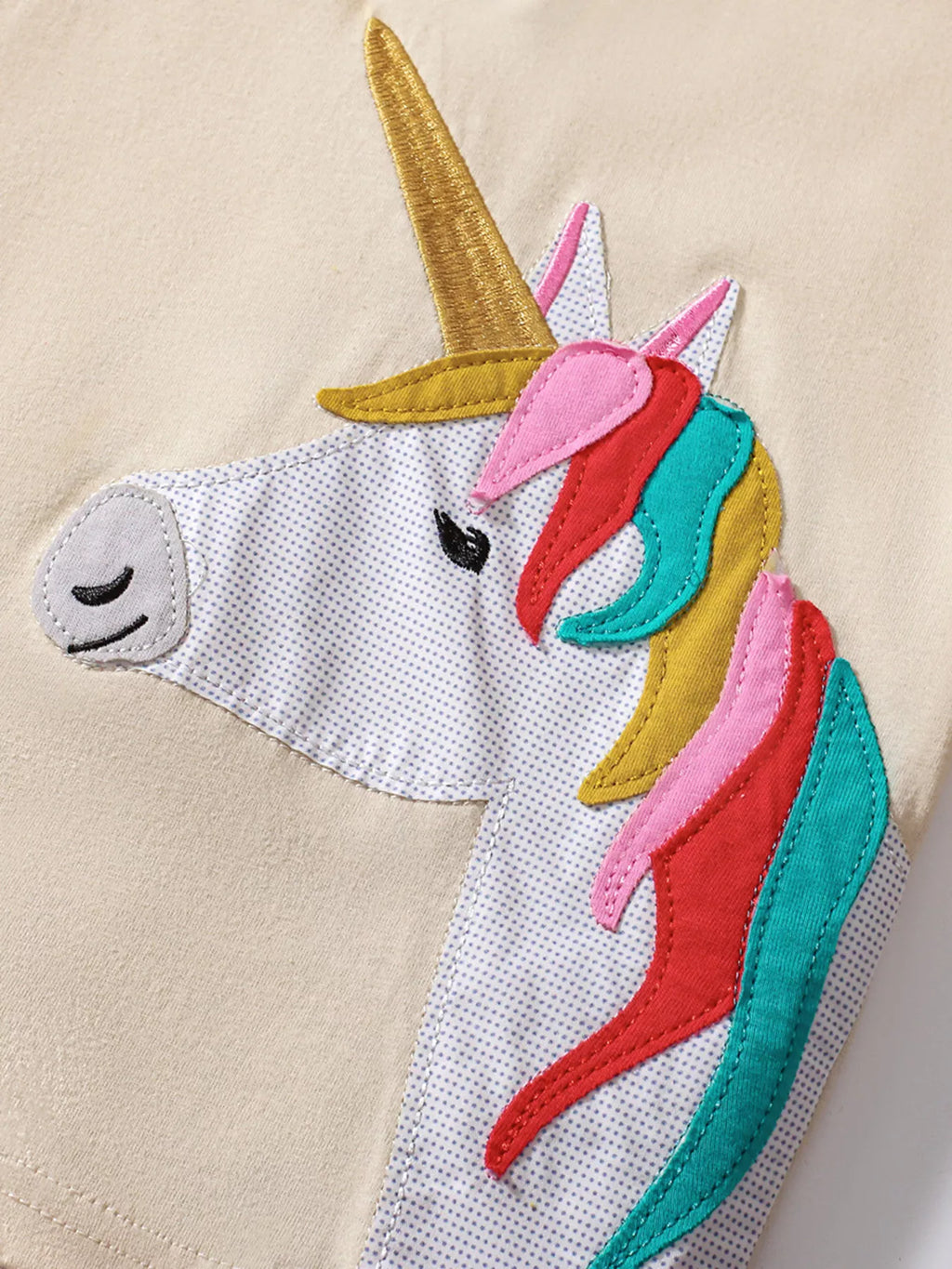 Children's Unicorn Top and Ruffle Trim Shorts Set