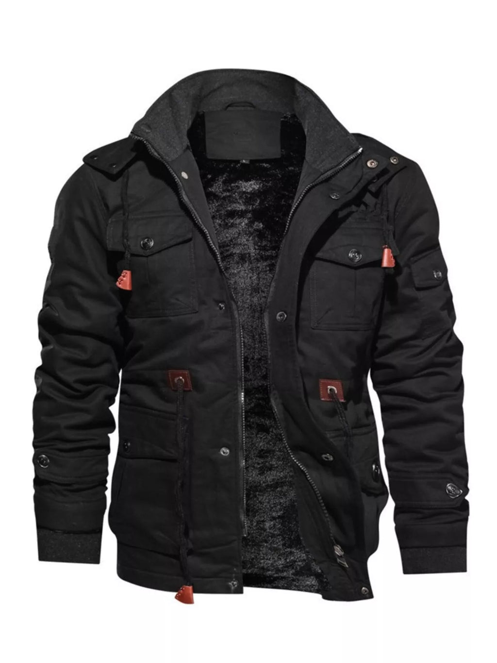 Men's Plus Size Zip Up Warm Winter Coat
