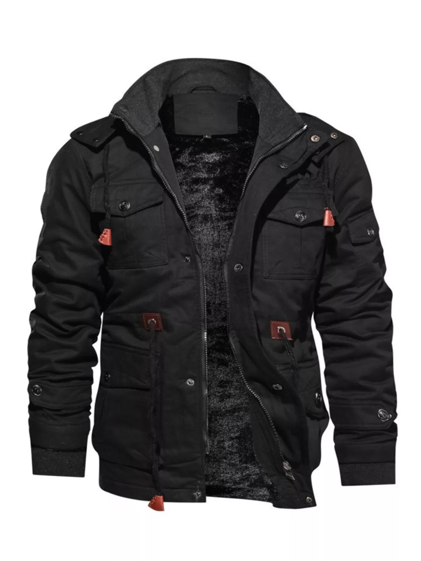 Men's Plus Size Zip Up Warm Winter Coat