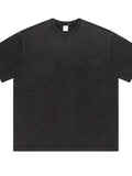 Men's Full Size Washed Round Neck T-Shirt Plus Size