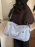 Lightweight Plaid Travel Bag