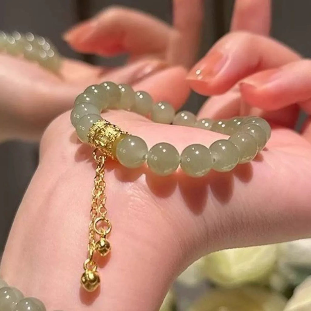18K Gold-Plated Bead Bracelet