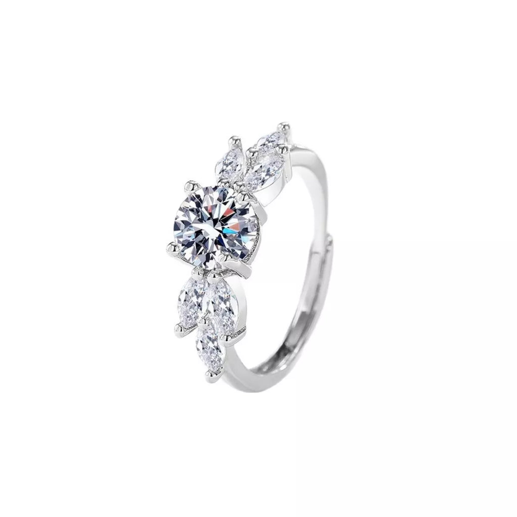 1 Carat 925 Sterling Silver Moissanite Ring
