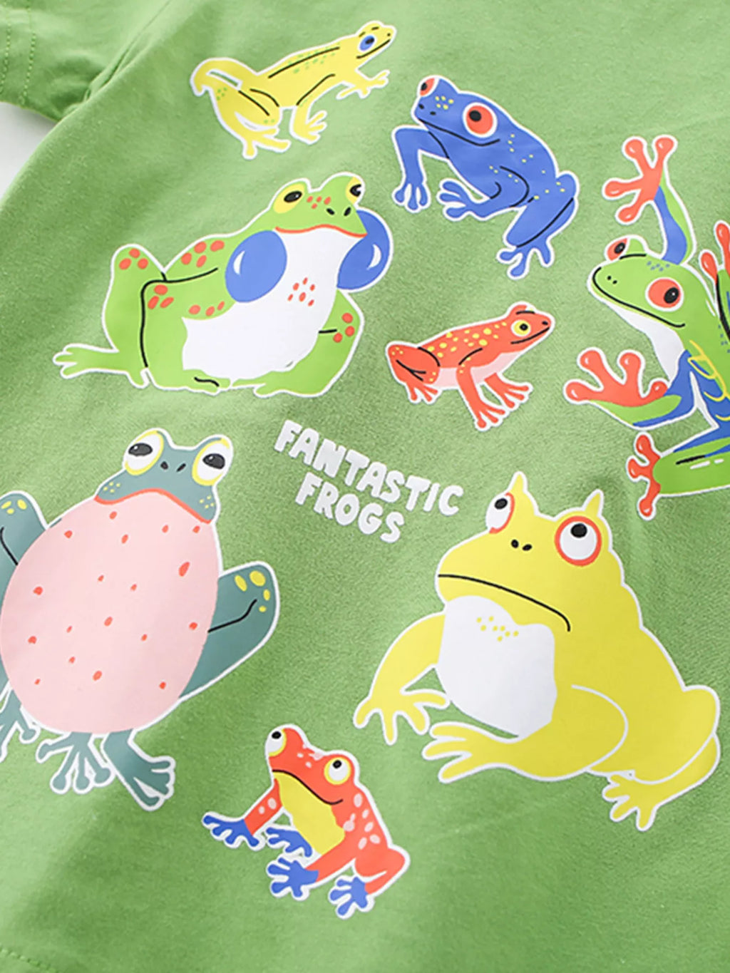 Children's Frogs Graphic Short Sleeve T-Shirt