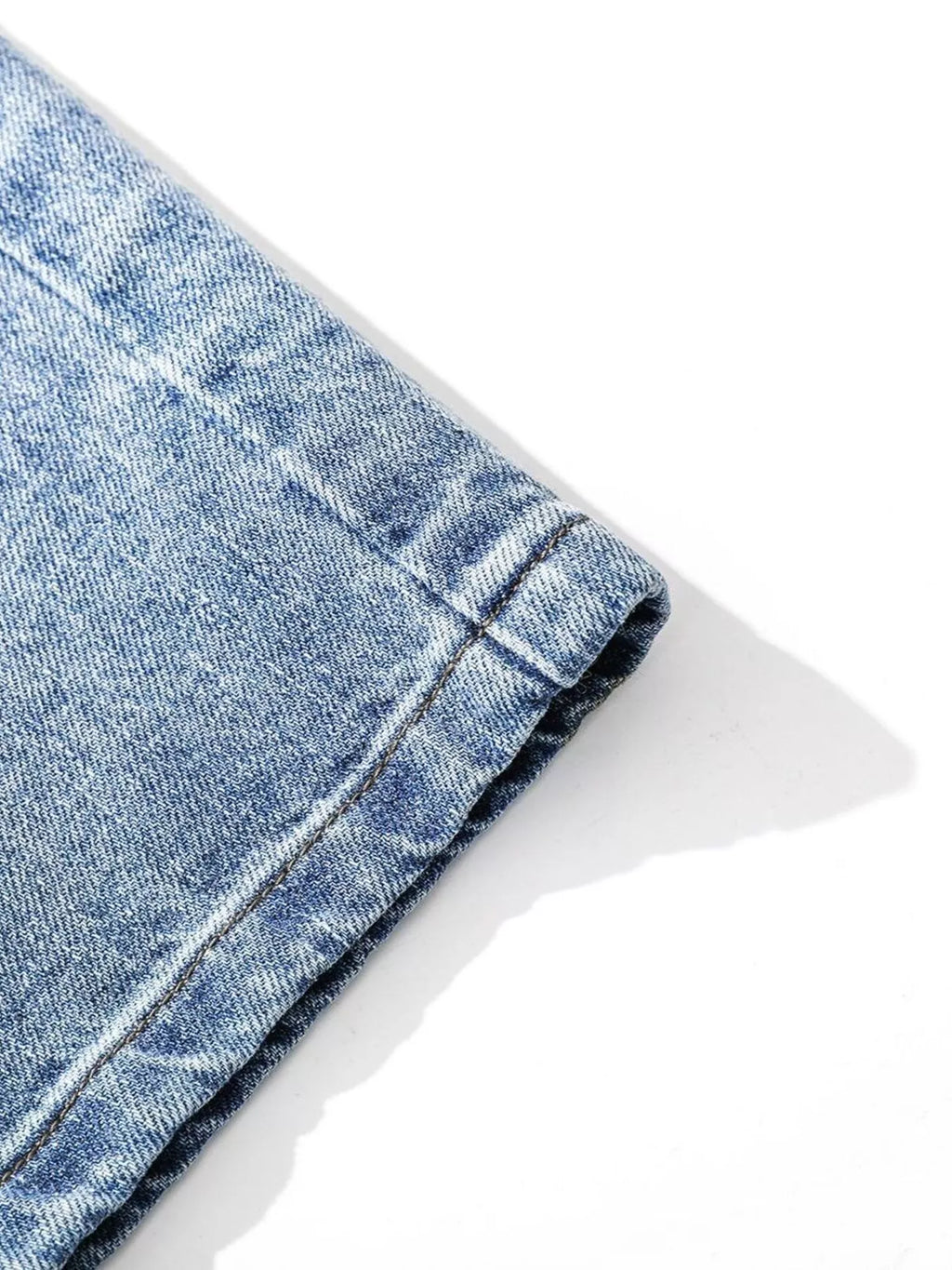 Men's Wide Leg Denim Capris