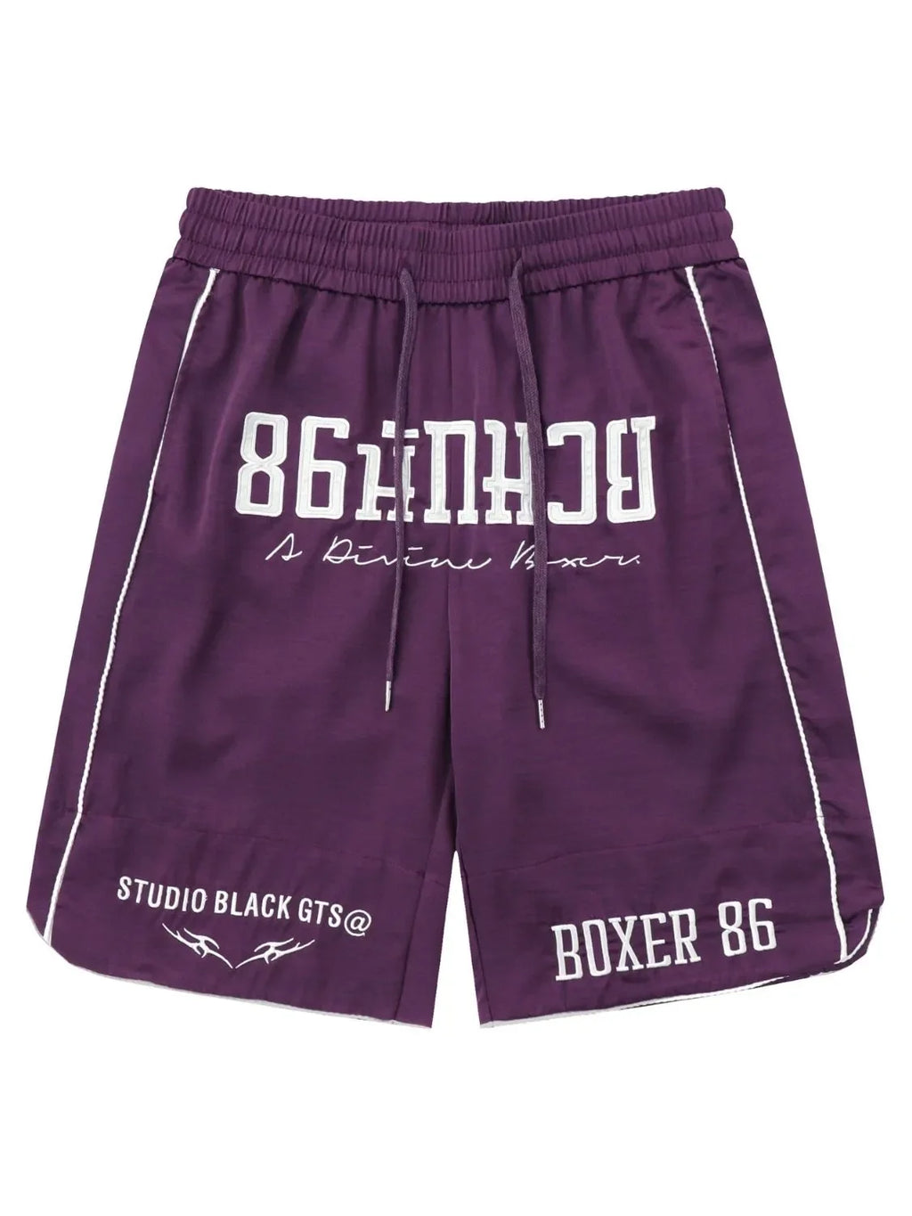 Men's Drawstring Letter Graphic Basketball Shorts
