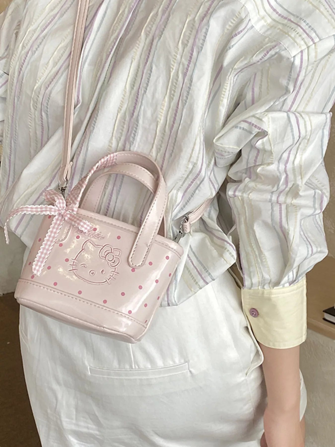 Polka Dot Mini Crossbody Bag