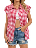 Gingham Button-Down Shirt