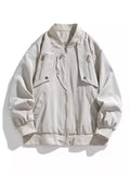 Men's Plus Size Casual Lightweight Bomber Jacket