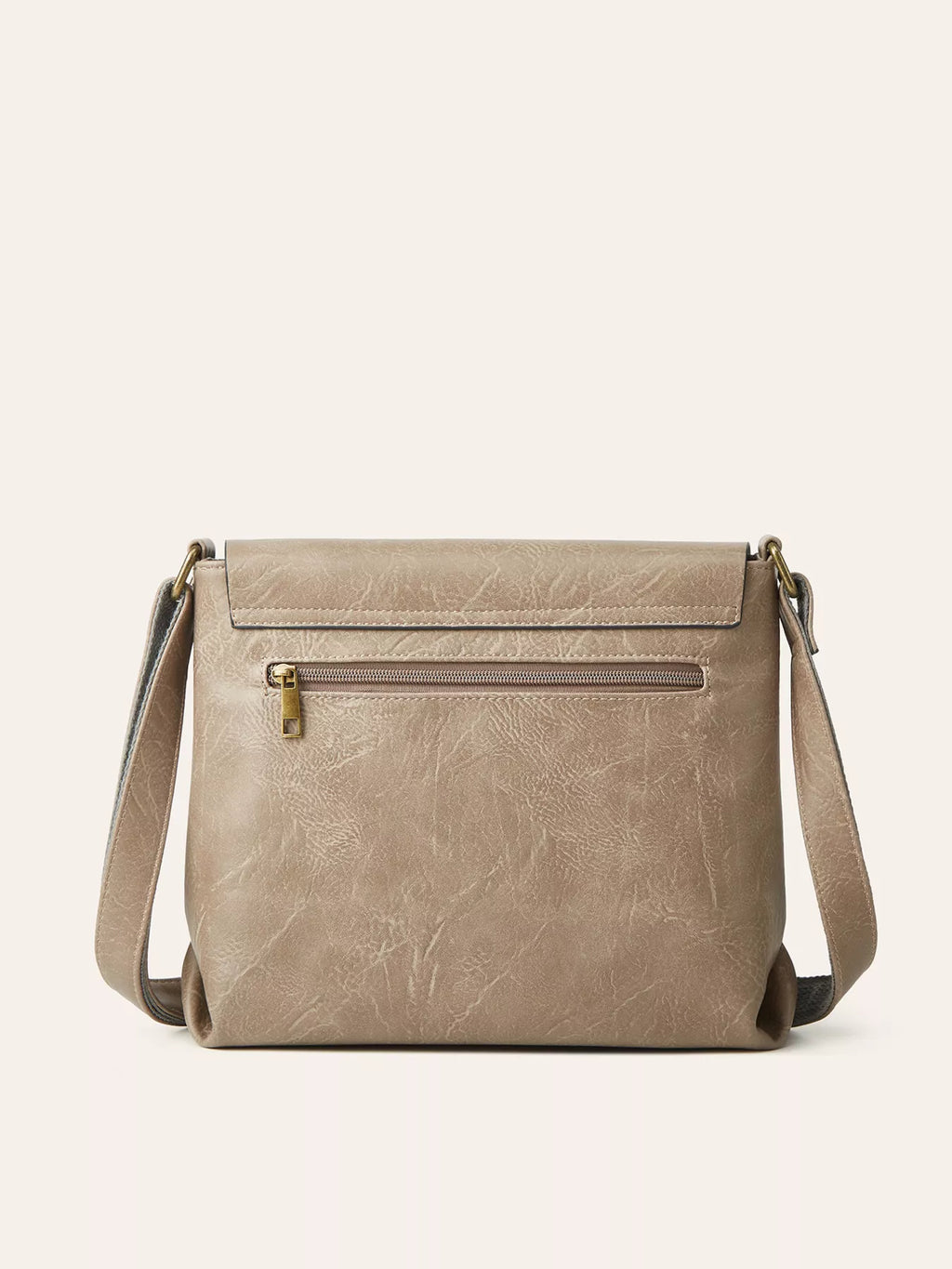 Vintage Buckle Flap Crossbody Bag