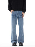 Men's Washed Wide Leg Flare Jeans