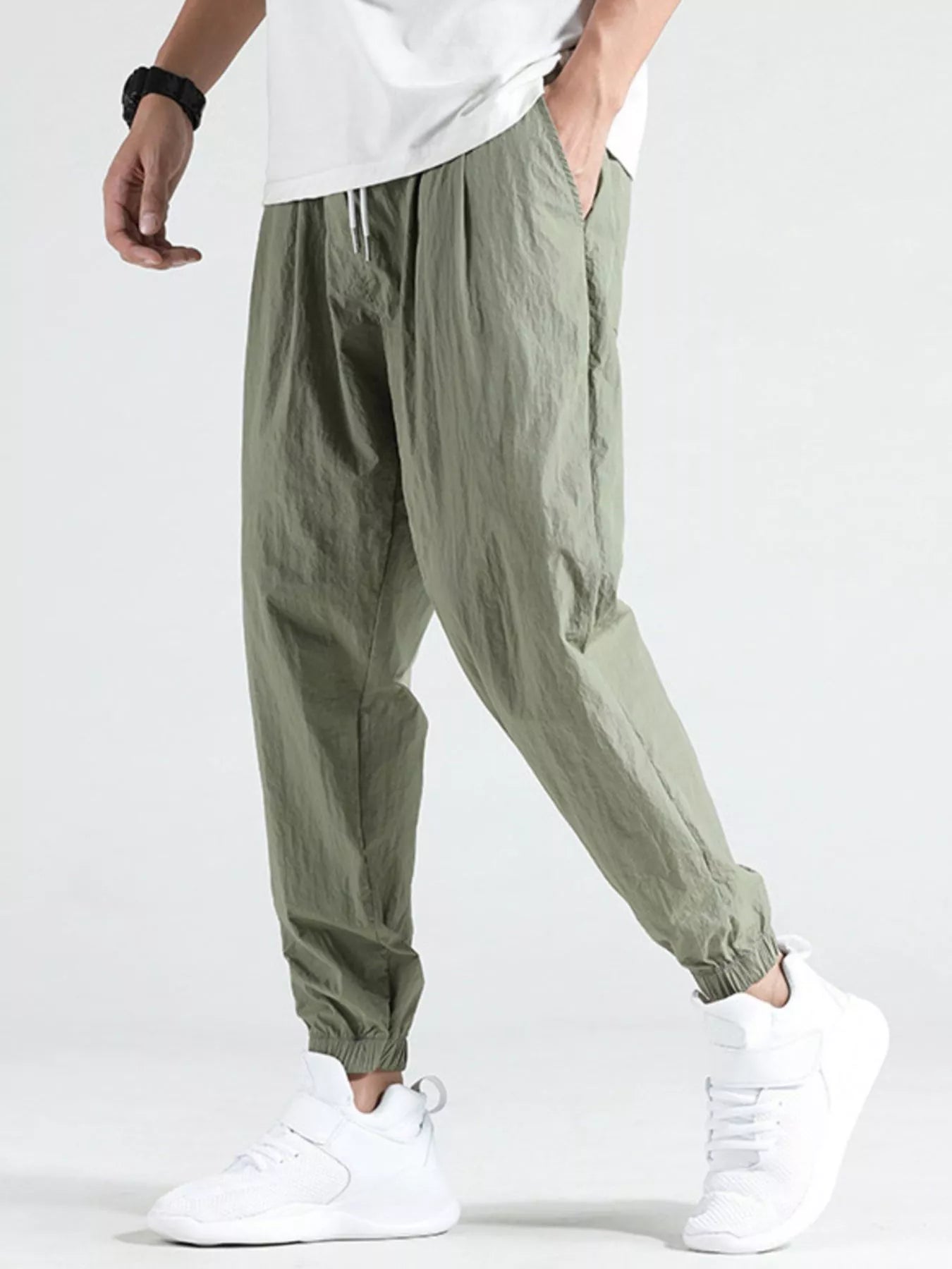 Men's Plus Size Drawstring Loose Fit Joggers