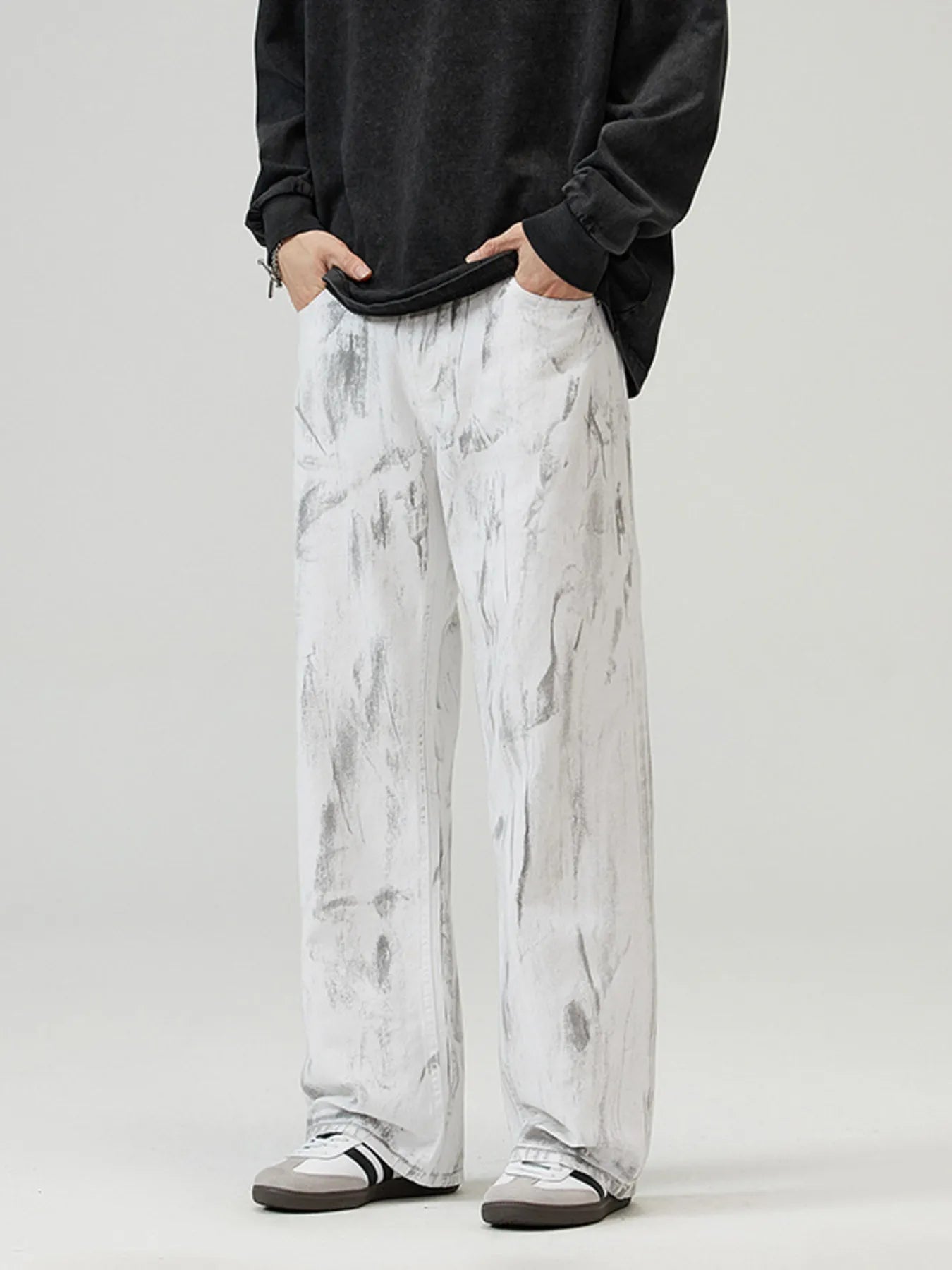 Men's Full Size Wide Leg Jeans Plus Size