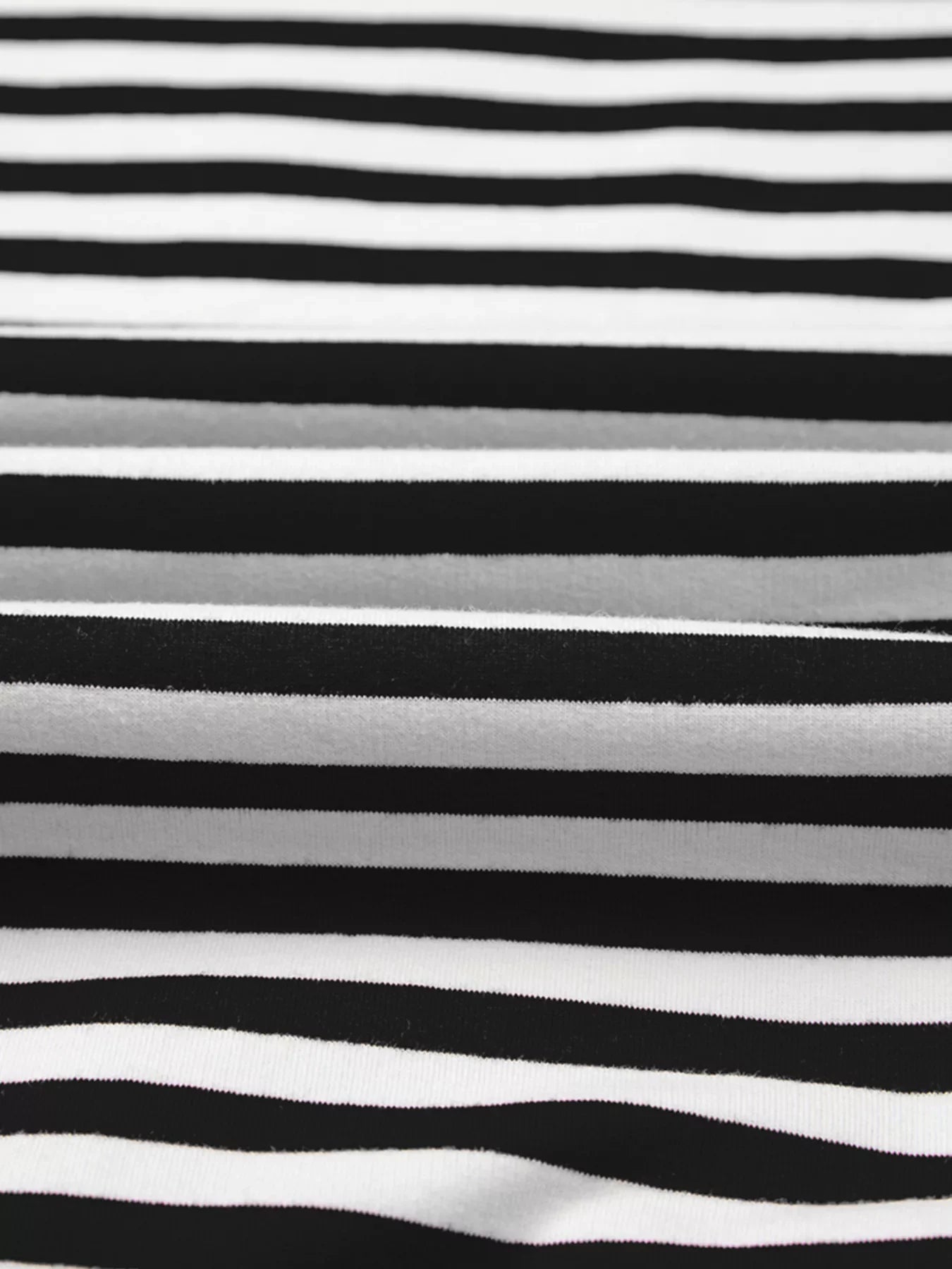 Stripe Exposed Seam Drop Shoulder Casual Pullover Top