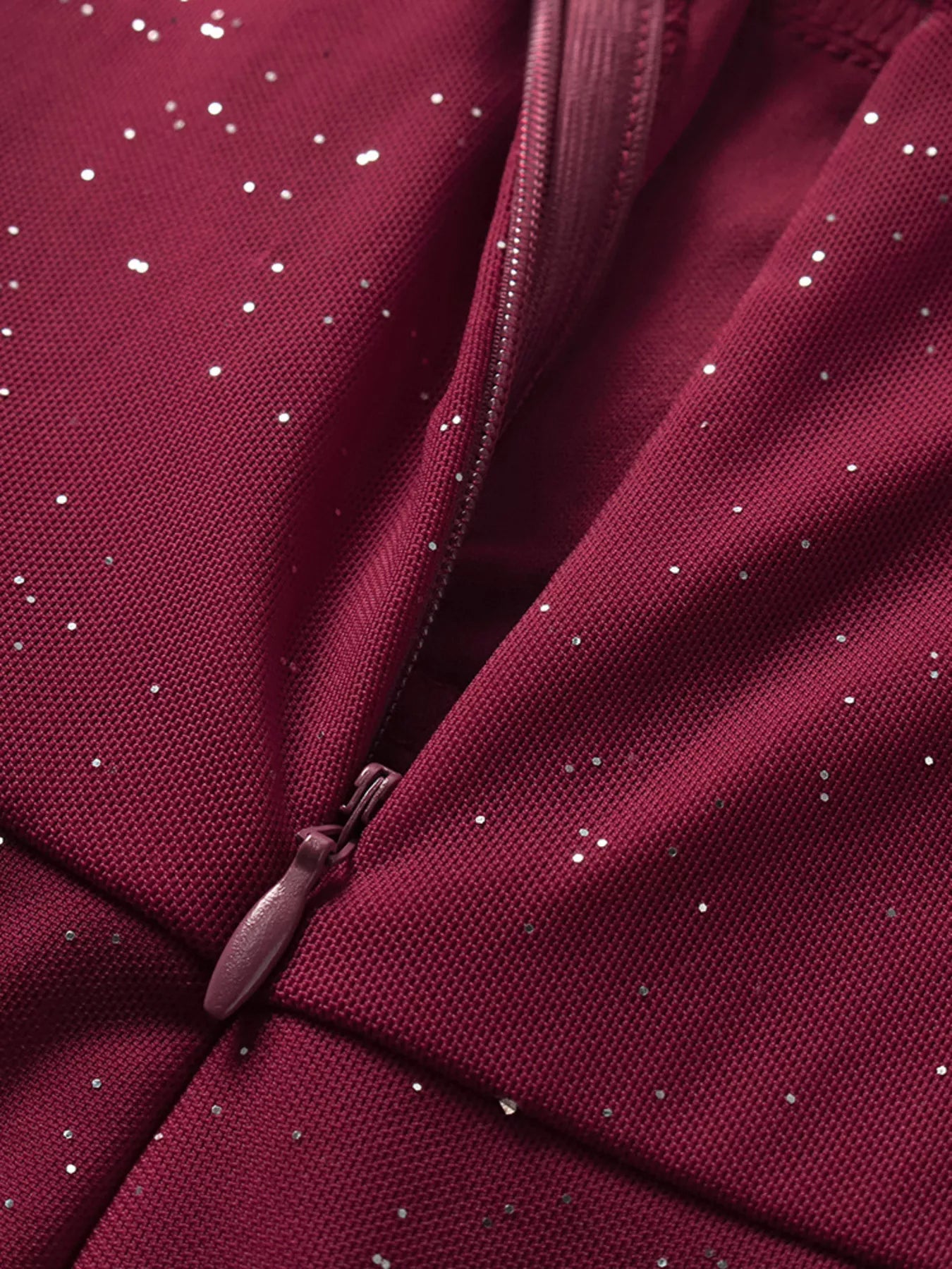 Glitter Slit Maxi Dress
