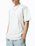 Men's Contrast Stitching Relaxed Fit T-Shirt