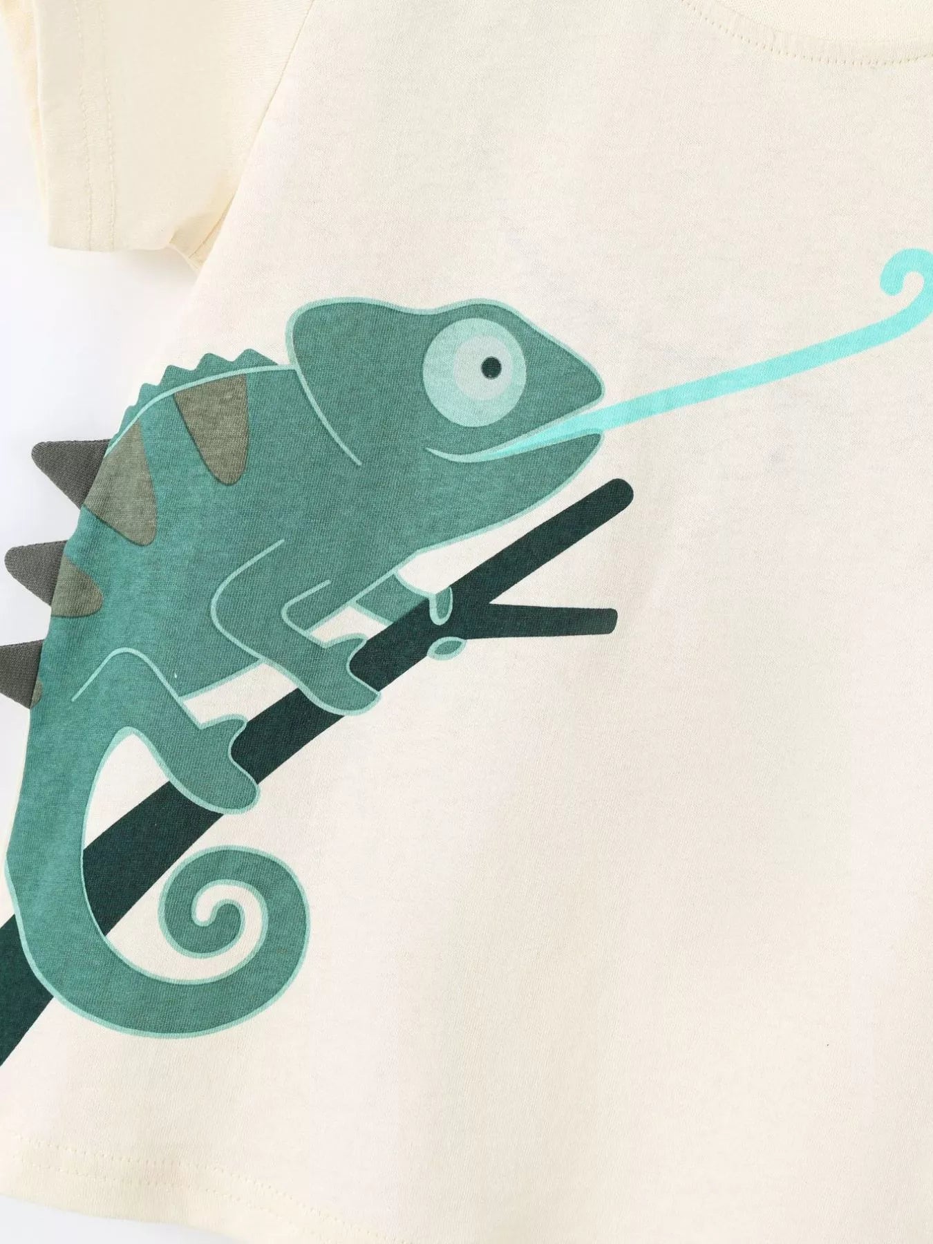Children's Chameleon Catching Insect Graphic T-Shirt