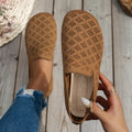 Mesh Round Toe Flat Slip-Ons