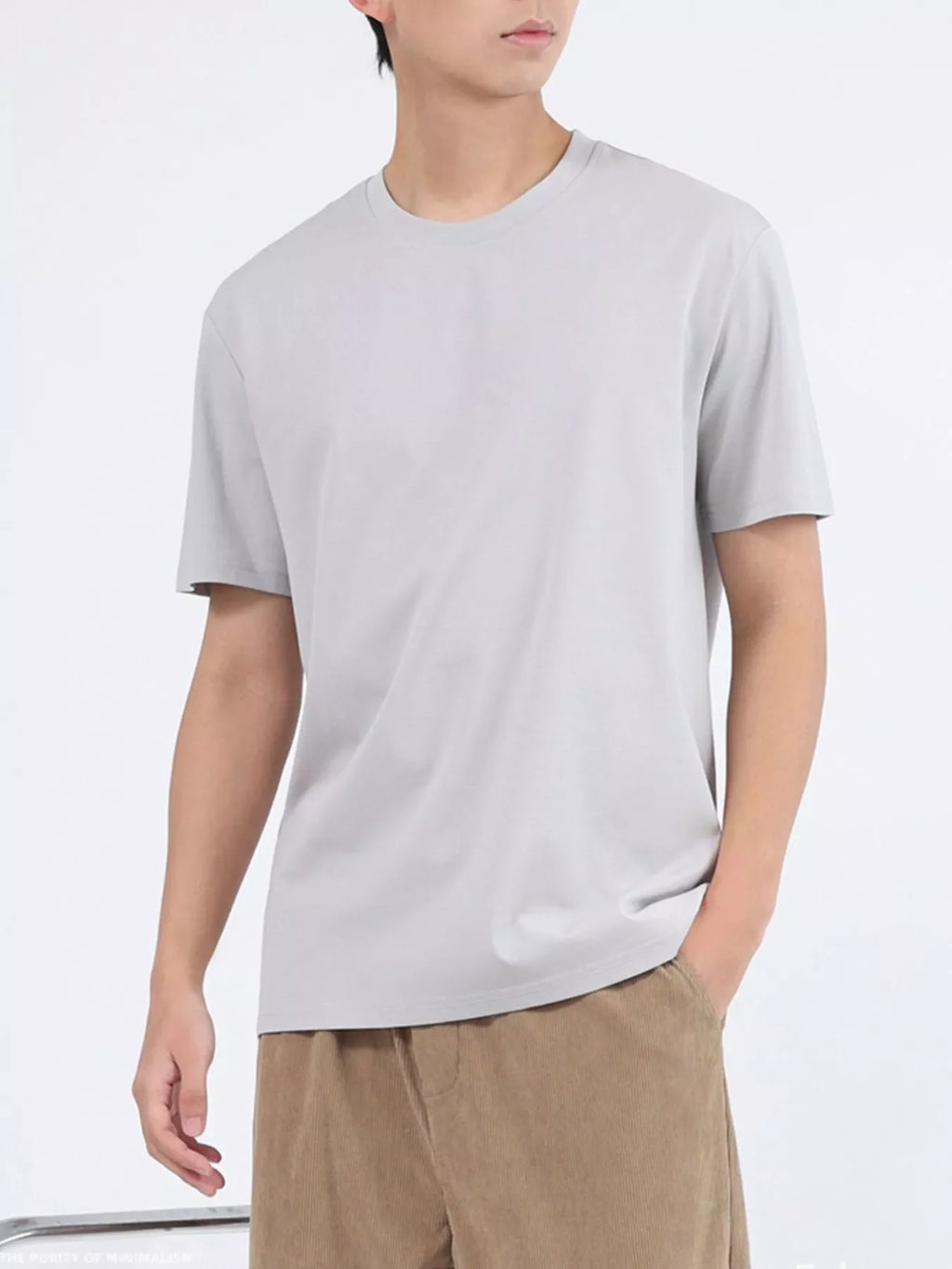 Men's Plus Size Classic Crew Neck T-Shirt
