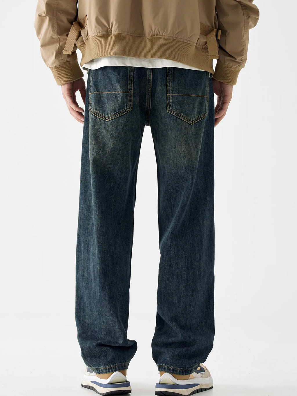 Men's Vintage Wash Loose Fit Jeans