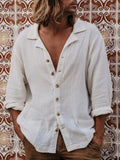 Men's Full Size Button-Up Relaxed Fit Shirt Plus Size