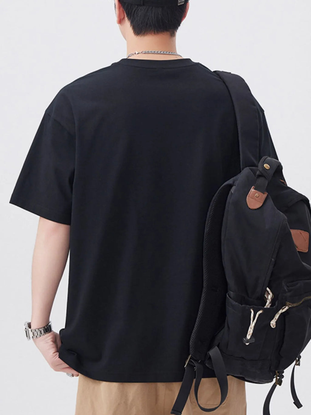 Men's Plus Size Round Neck Short Sleeve T-Shirt