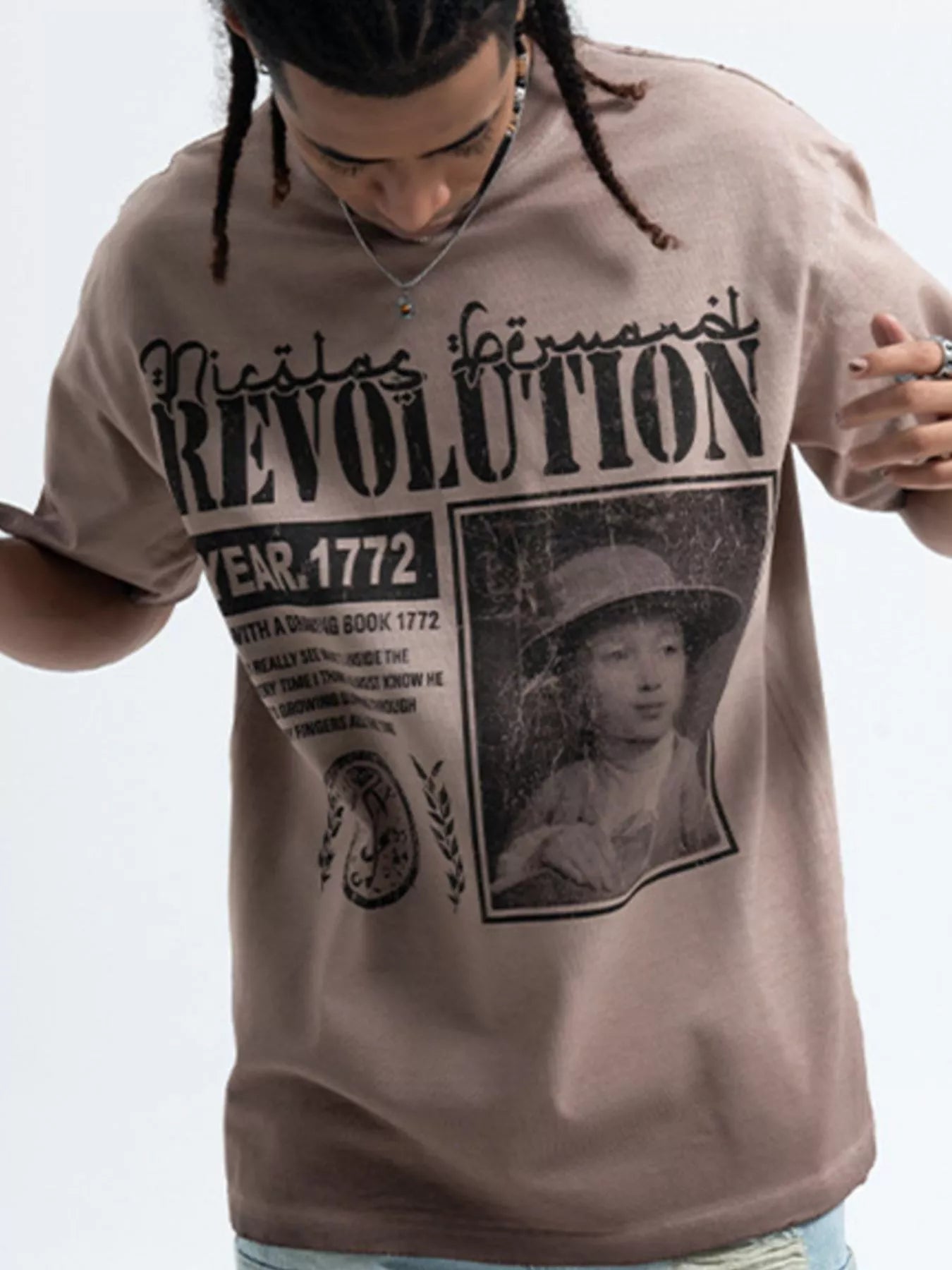 Men's Letter Graphic Oversized T-Shirt
