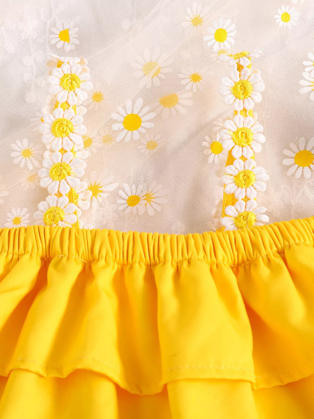 Children's Daisy Print Cami and Denim Shorts Set