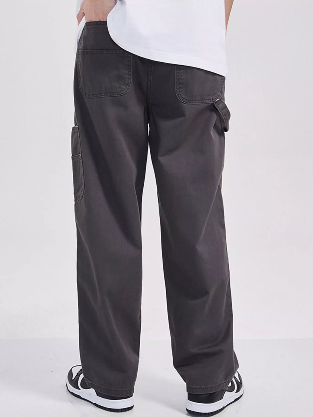 Men's Full Size Relaxed Fit Cargo Jeans Plus Size