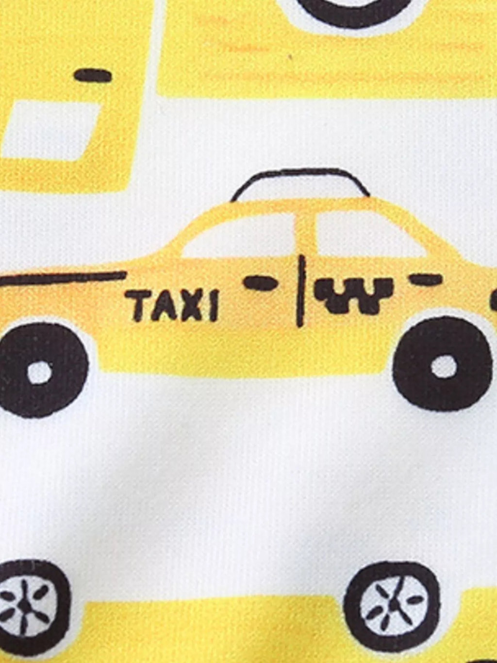 Children's Cartoon Car Print Short Sleeve Pajama Set