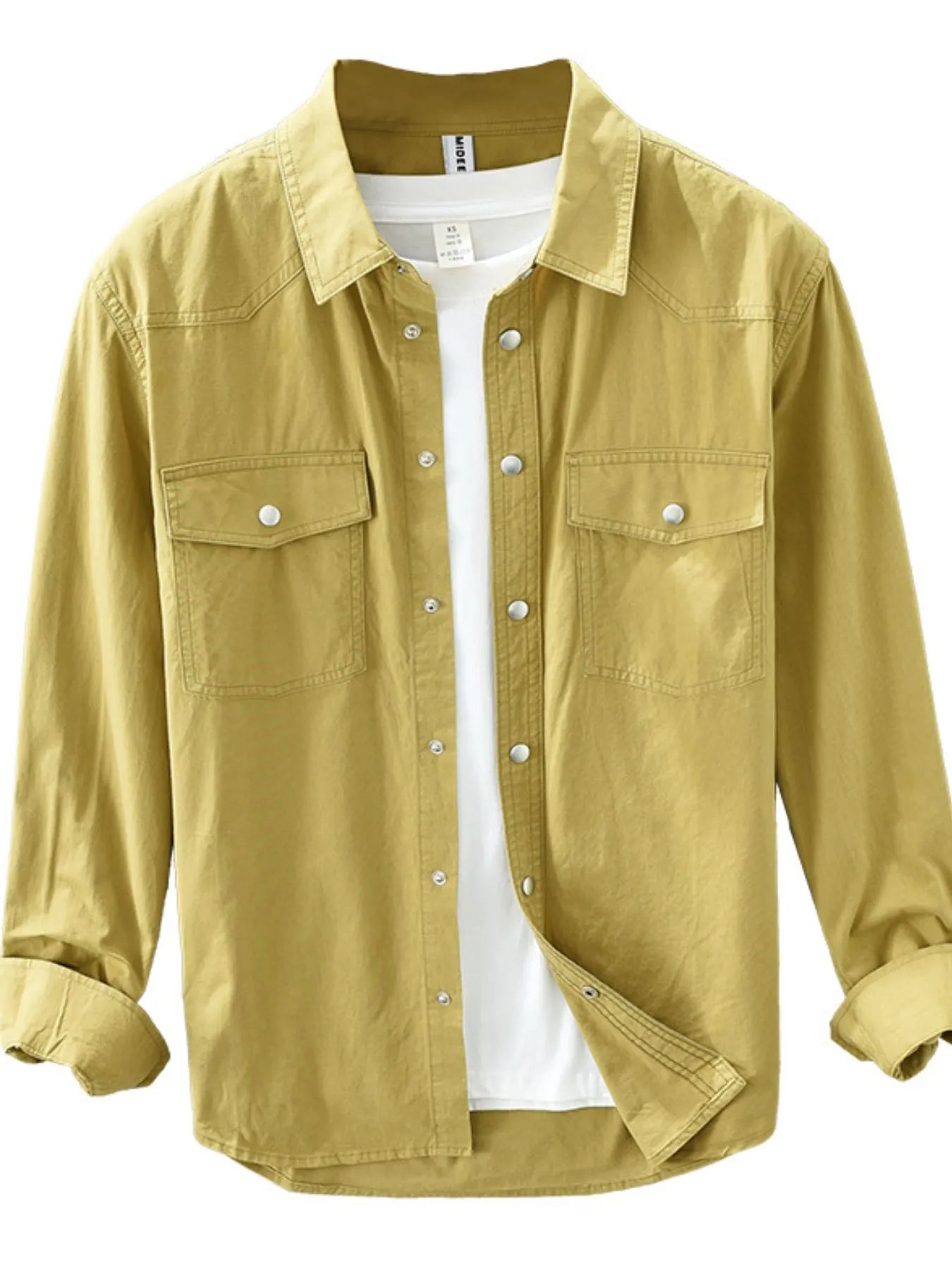 Men's Plus Size Button Up Long Sleeve Shirt