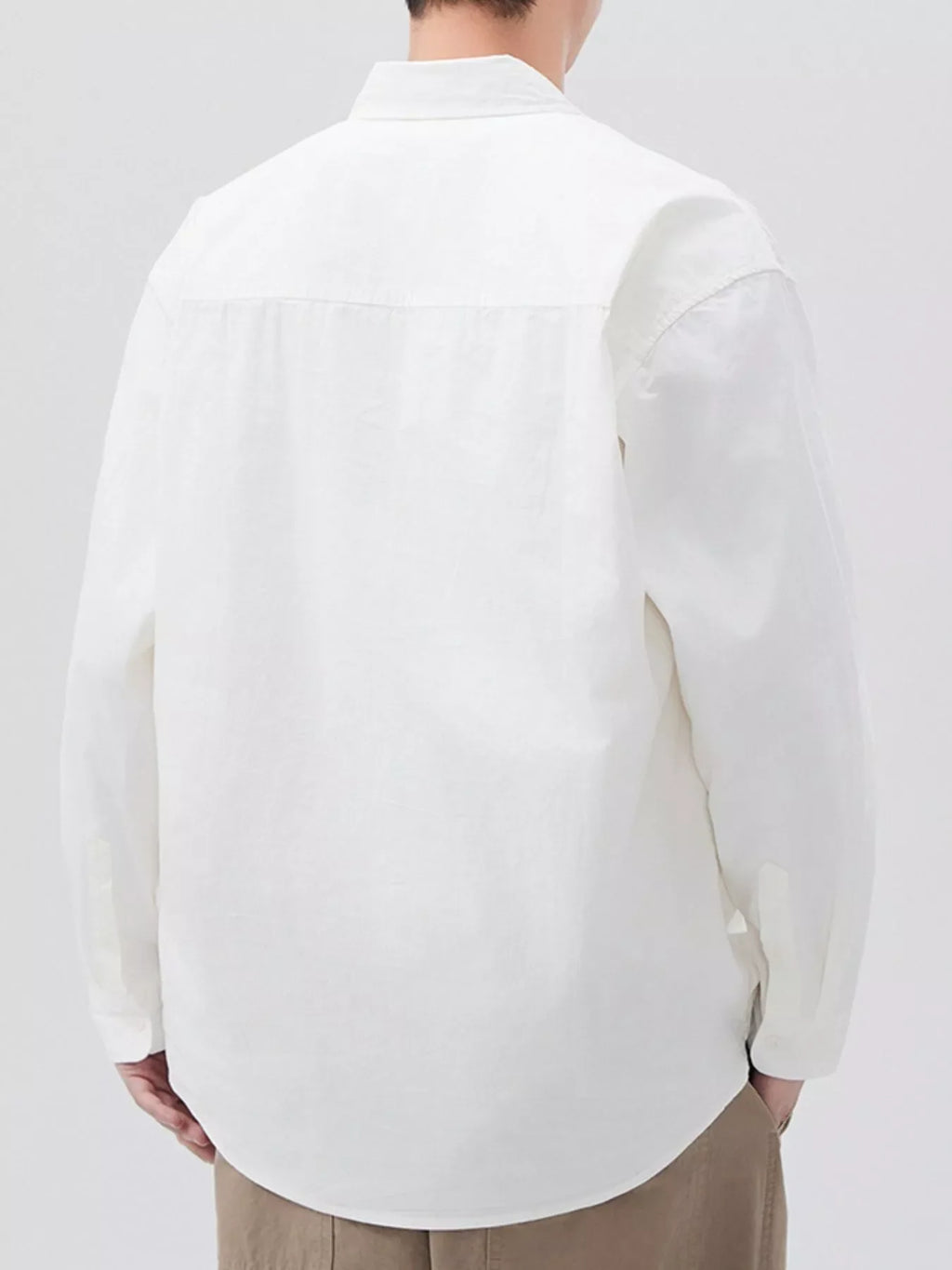 Men's Plus Size Button Up Long Sleeve Shirt