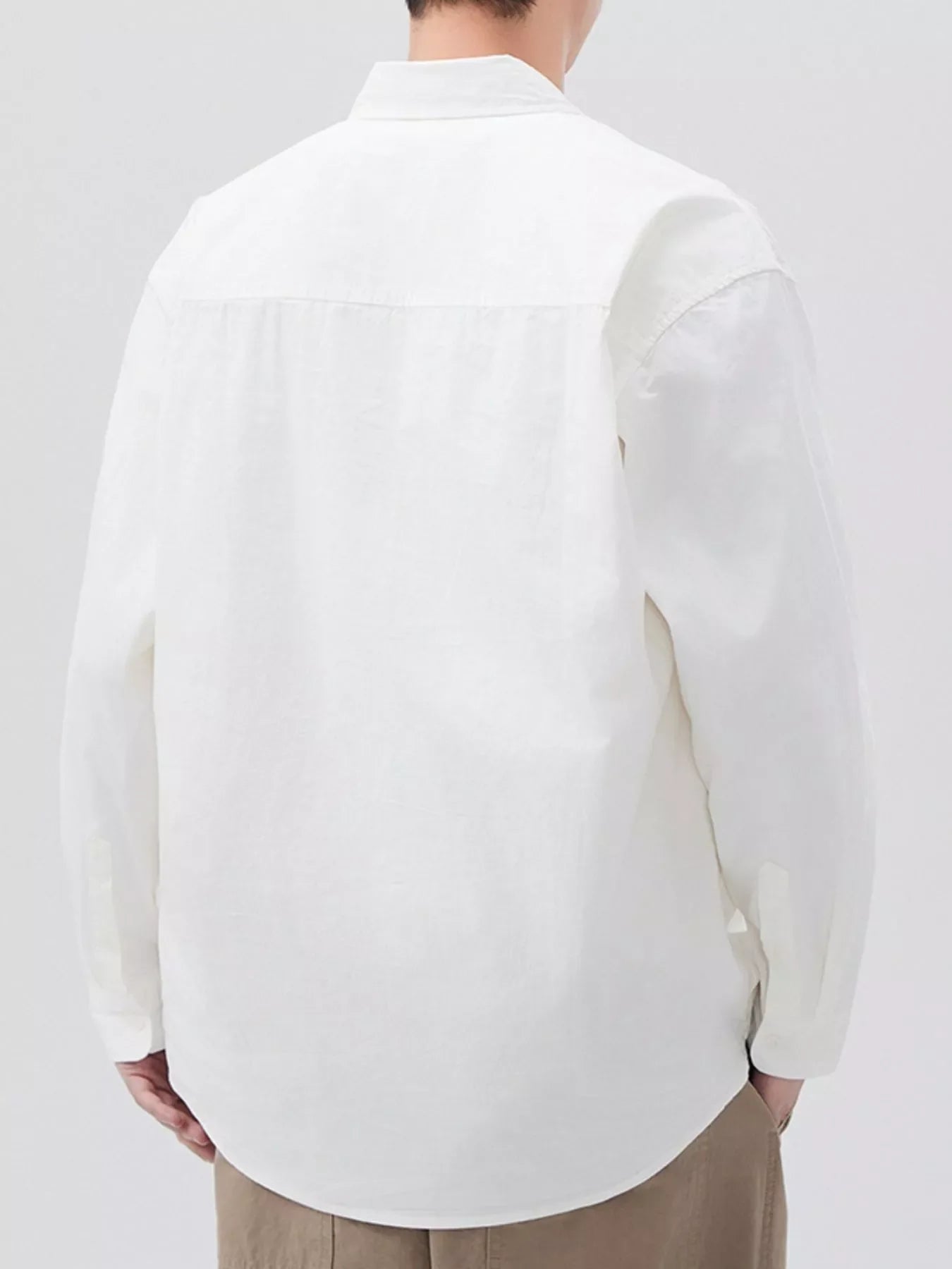 Men's Plus Size Button Up Long Sleeve Shirt