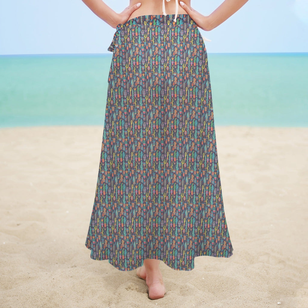 Baha Ranch Cactus Crazy Beach Coverup Skirt