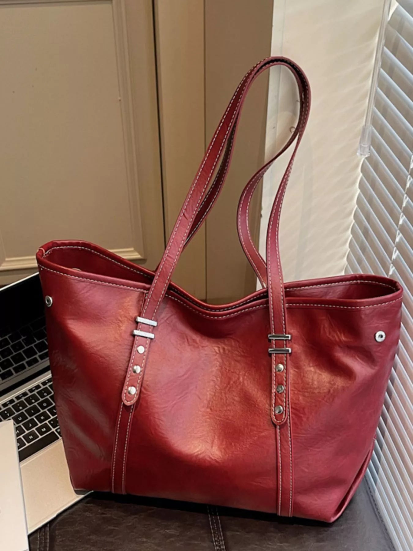 Vintage Style Large Capacity Tote Bag