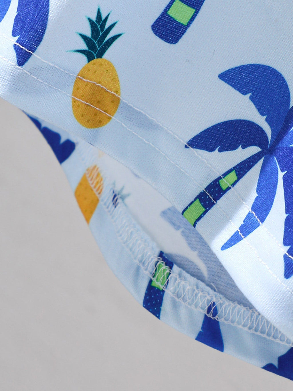 Children's Tropical Print Tee & Shorts Set