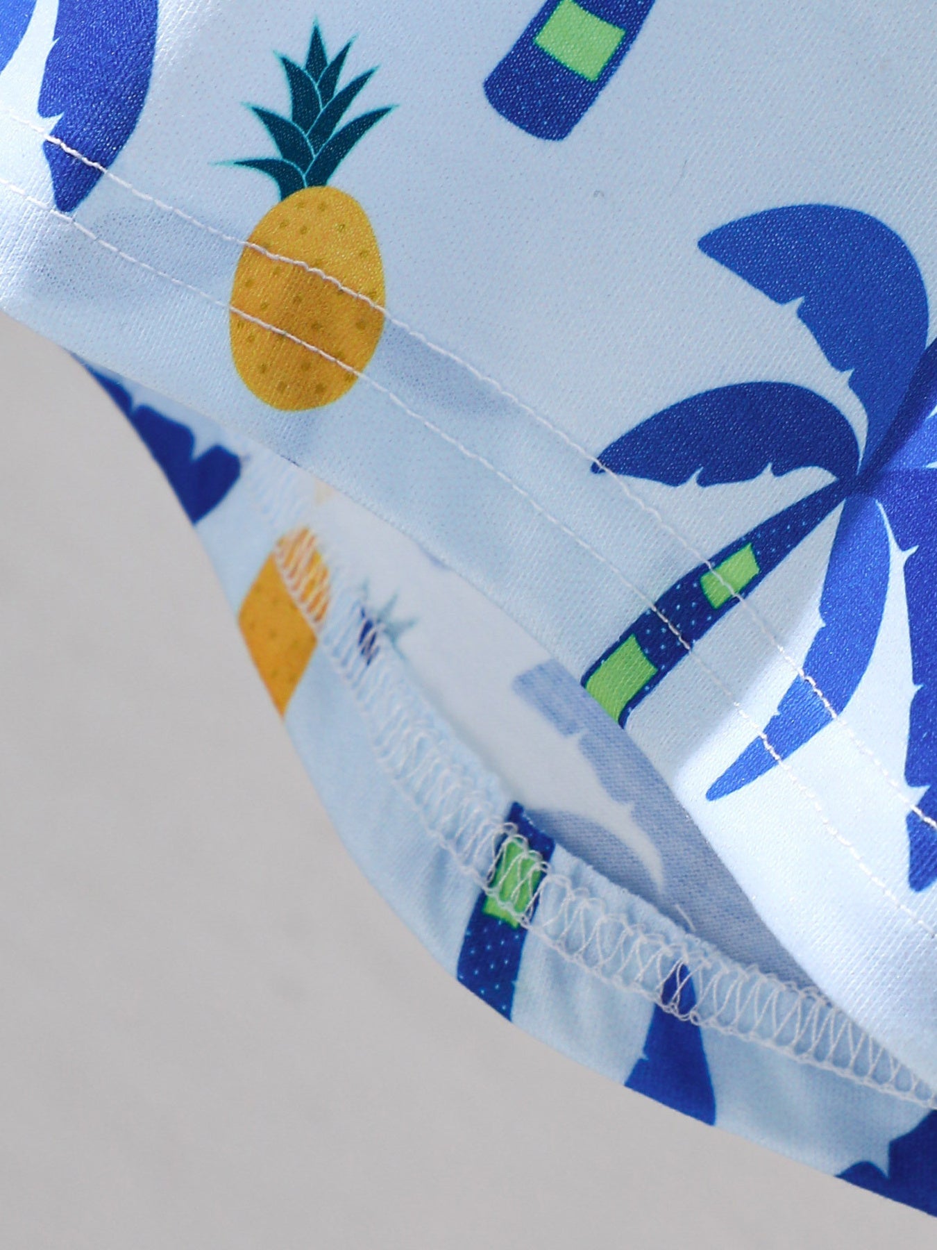 Children's Tropical Print Tee & Shorts Set