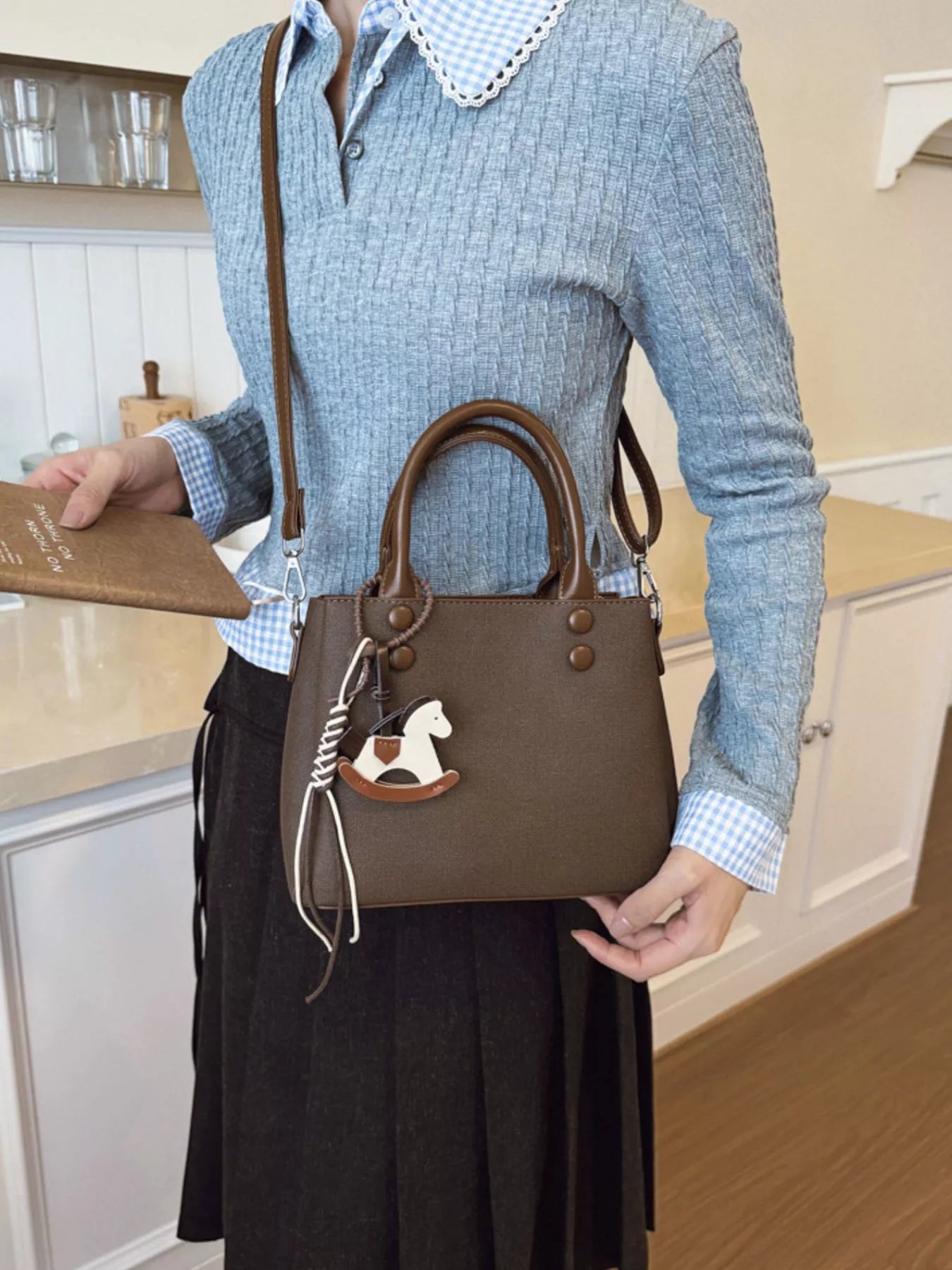 Top Handle Crossbody Bag