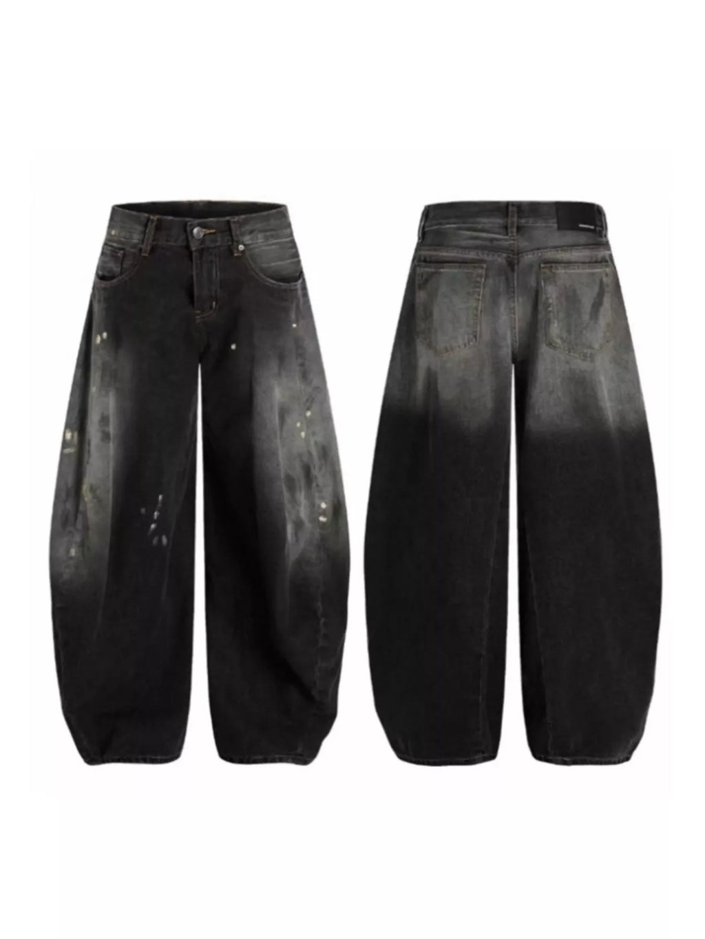 Men's Full Size Wide Leg Distressed Jeans Plus Size