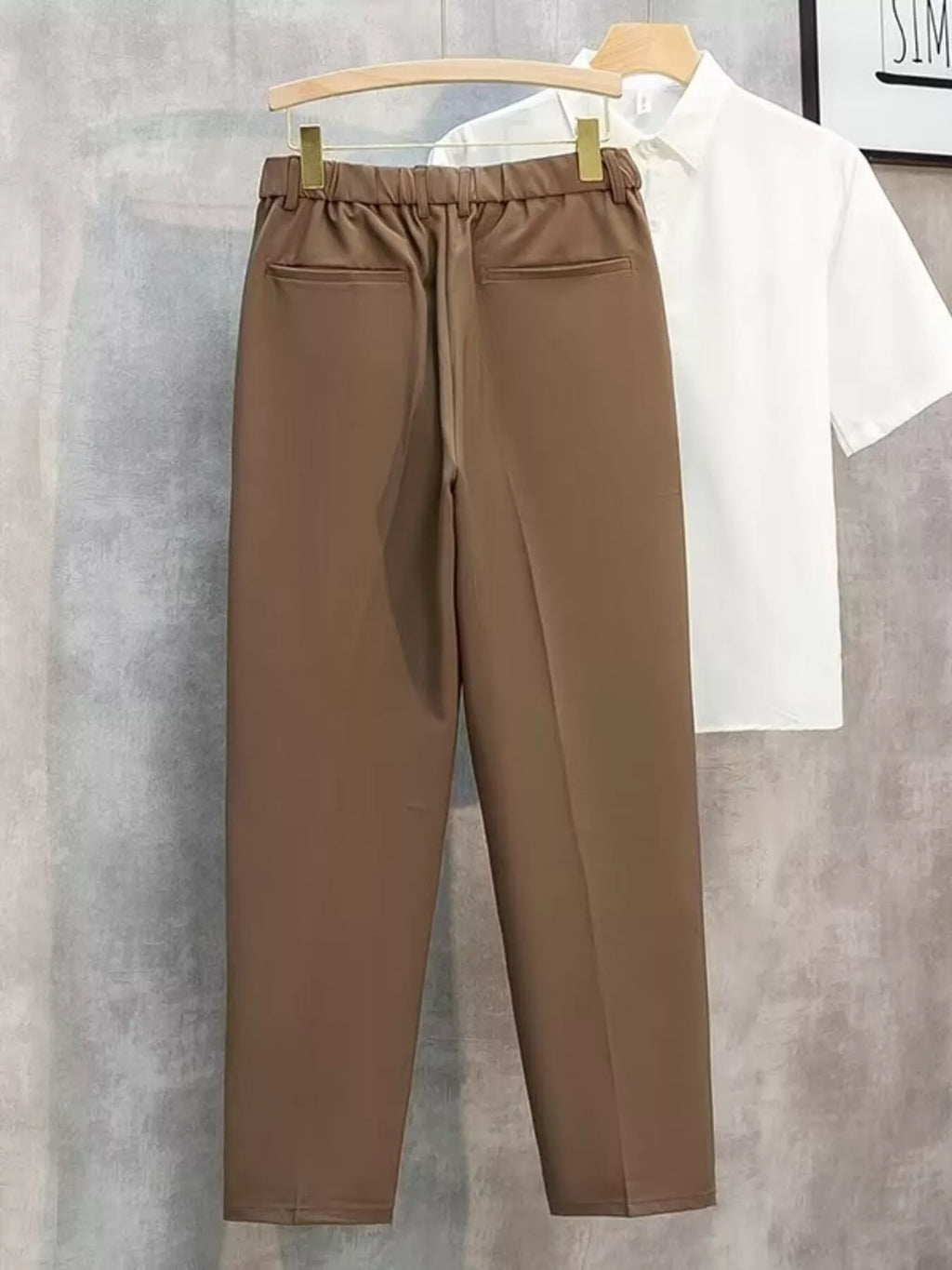 Men's Plus Size Classic Straight-Leg Pants