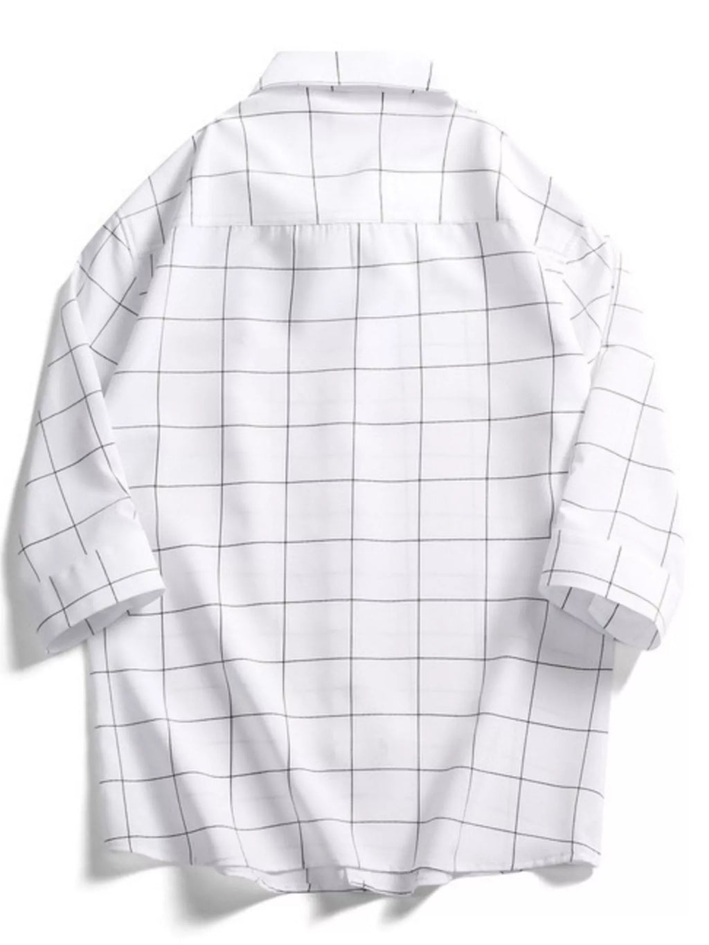 Men's Plus Size Casual Plaid Print Button-Down Shirt