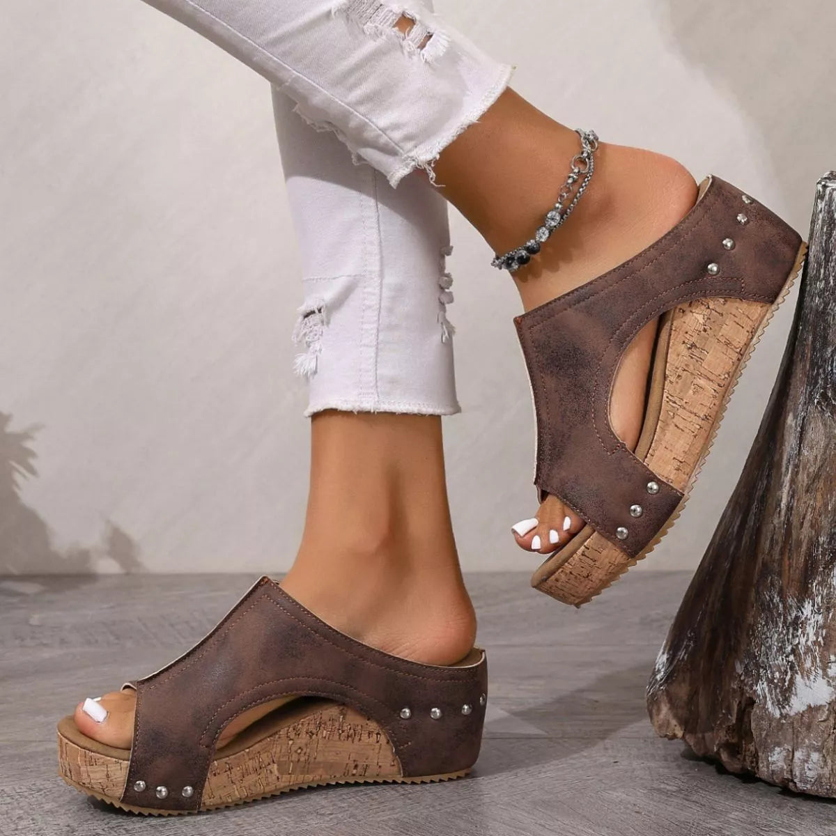 Open Toe Wedge Sandals
