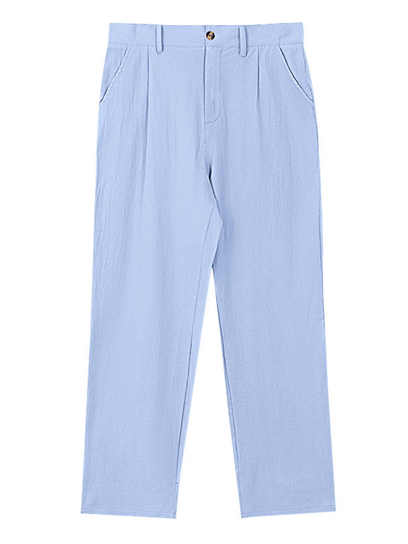 Men's Full Size Relaxed Fit Pleated Pants Plus Size