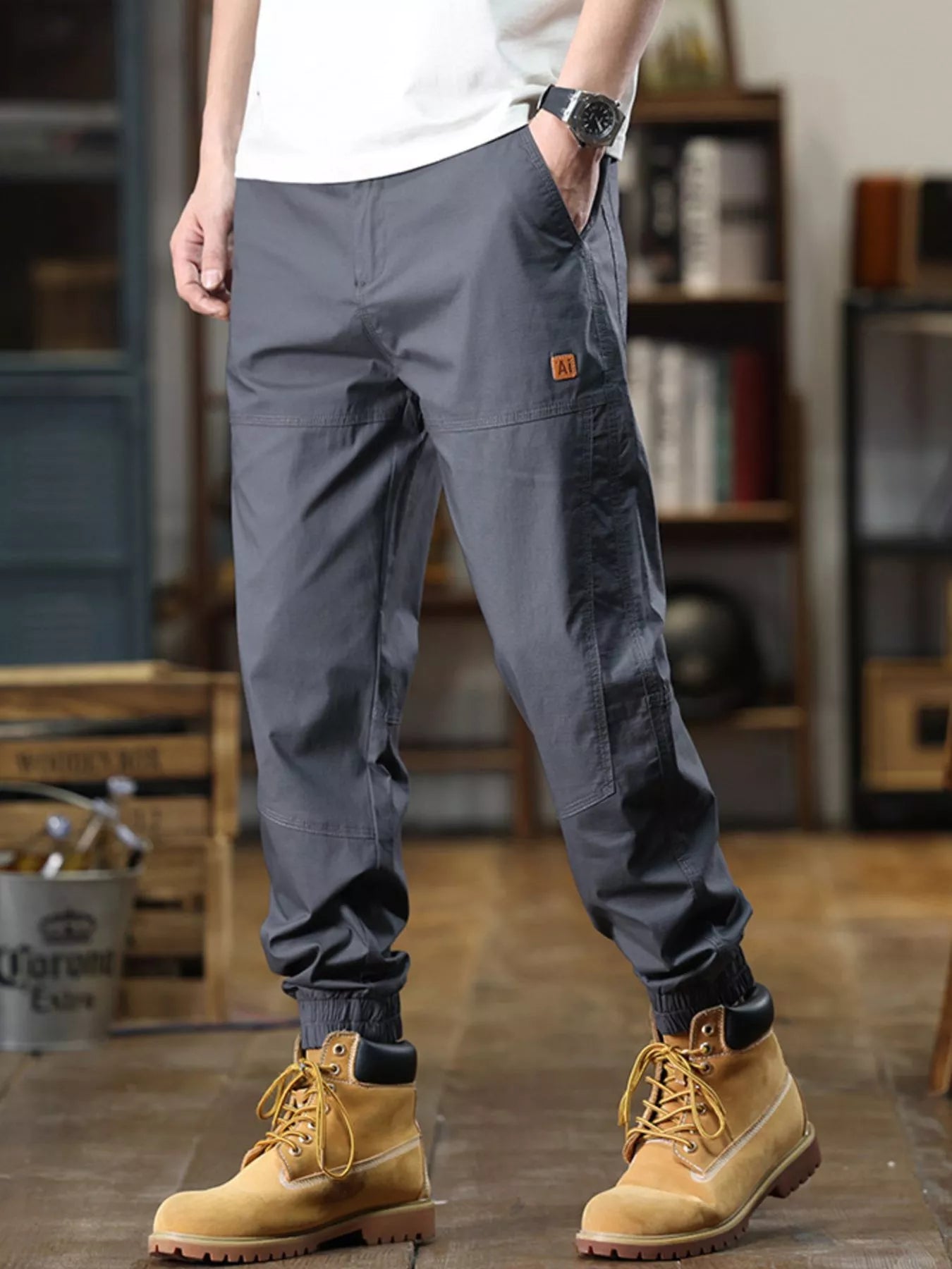 Men's Full Size Wide Leg Pants Plus Size