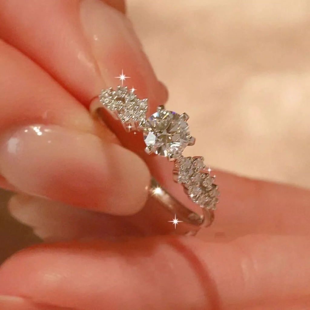 1 Carat 925 Sterling Silver Moissanite Ring