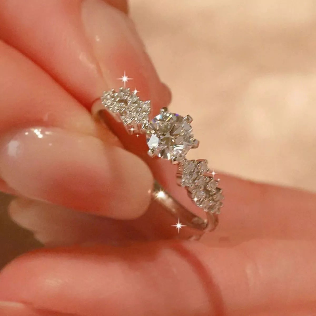 1 Carat 925 Sterling Silver Moissanite Ring